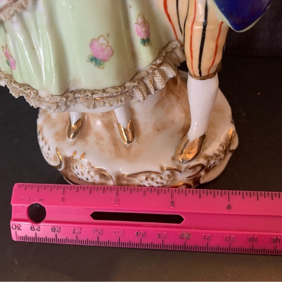 VTG COLONIAL LAMP LADY AND MAN VANITY BOUDOIR - Picture 11 of 11